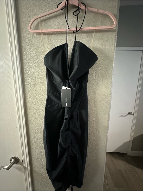 Fashion Nova Dresses & Skirts - Fashion Nova Black Ruched Midi Dress